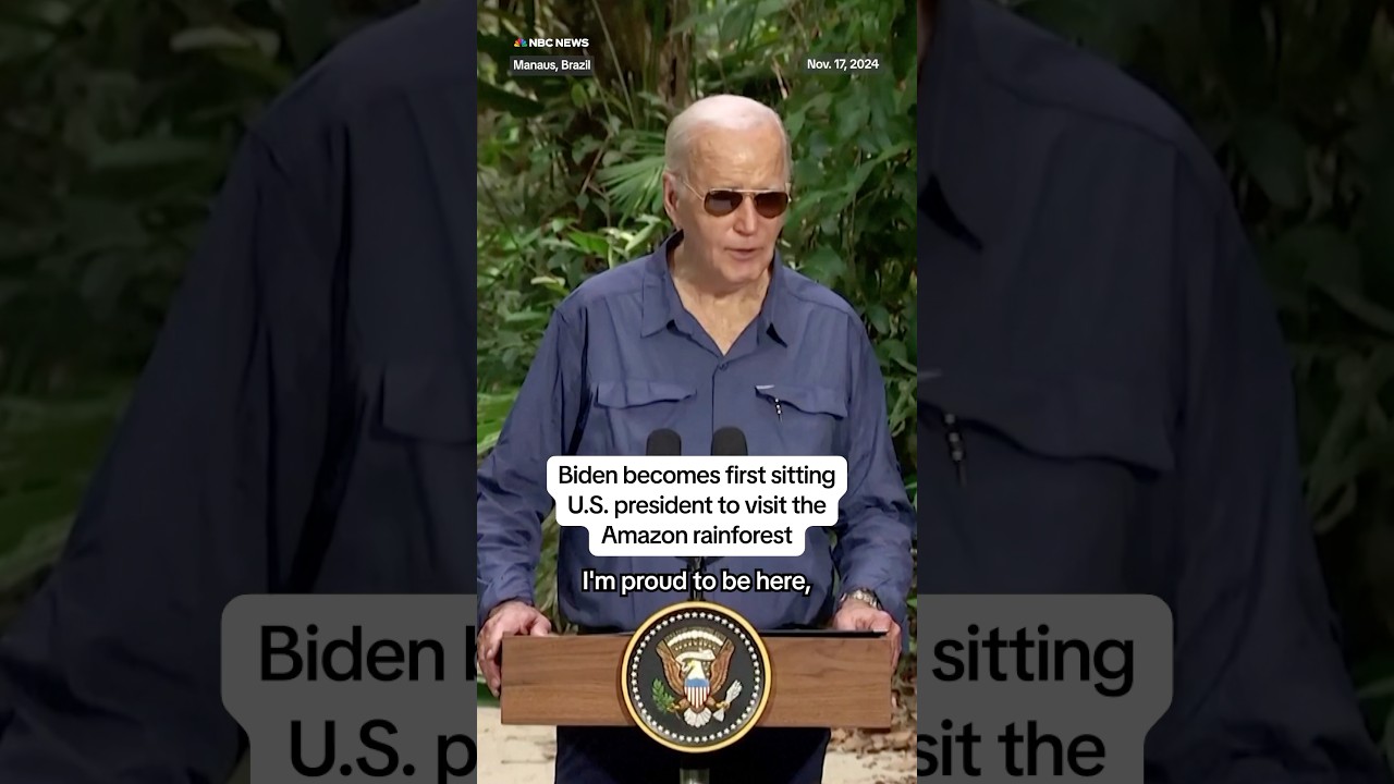Biden becomes first sitting U.S. president to visit the Amazon rainforest￼
