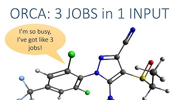 Avogadro with ORCA Tutorial: Multiple job input and Fukui Coefficients