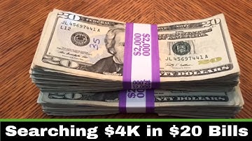 Searching $4K in $20’s for Star Notes and Fancy Serial Numbers