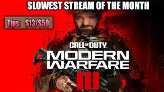 DSP Shows Disappointment With Viewers After Horrendous Support in COD MWIII, Slowest Stream in Weeks