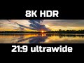 1 hour of ultrawider sunsets and ambient music 8kr 219 7680 x 3240