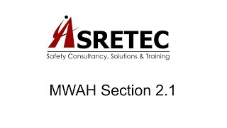 ASR - MWAH Section 2.1