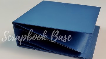 Tutorial : Scrapbook base, Hinge and Pocket Pages | DIY | how to make scrapbook base