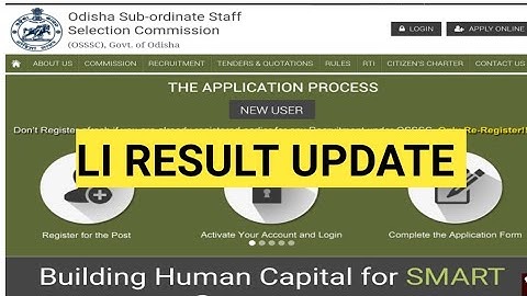 OSSSC LIVE STOCK INSPECTOR RESULT OFFICIAL UPDATE