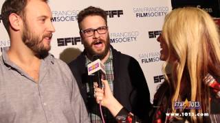 Sandy interviews Seth Rogen & Evan Goldberg at "The Interview" red carpet.