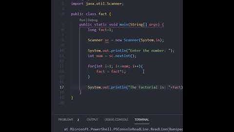 Find the Factorial of number in #java Programming | Factorial Program in Java #sorts #CodingBuddy