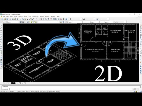 how to go back from 3D to 2D in autocad || In two ways.