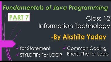 Class 12 IT Code 802 | Java | Part 7  - By Akshita Yadav #class12 #java #informationtechnology