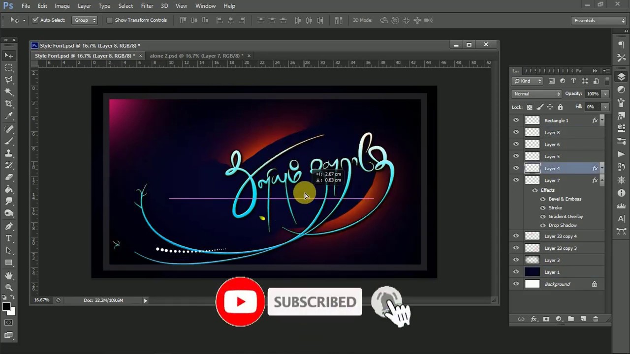 Download #Tamil_Font #Photoshop #Psd Tamil_Style_Font_Psd_Free_Download_Che_Gold_Digital - YouTube