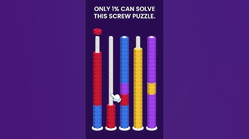 Only 1% Can Solve This Nut Sort Puzzle! 🔩🧠 | Can You Beat It?