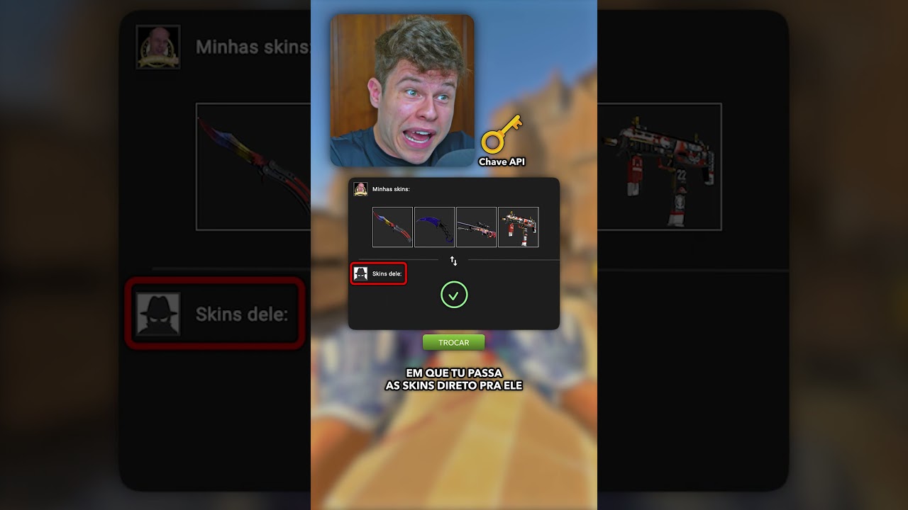 GOLPES com skins no CS