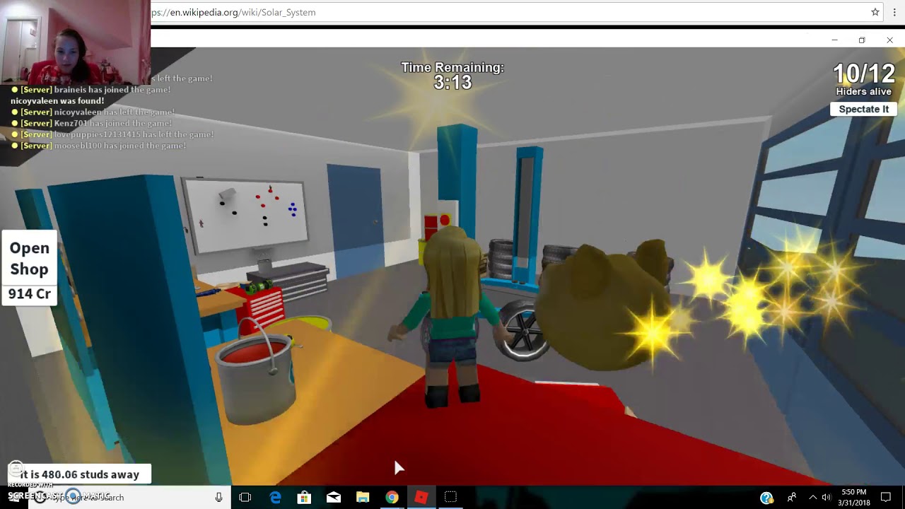 Roblox Hide And Seek Extreme Hiding On First Aid Kit Youtube - roblox hide and seek game kit