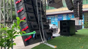 double 15 inch 3way line array speaker sound system