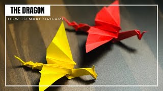 DIY ASMR Origami Dragon from  Paper craft | Silent No Talking Tutorial