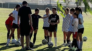 Davis Legacy 12G ECNL First Day Training 2024 - Coach Kevin