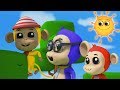 lima monyet kecil | puisi anak-anak | lagu monyet | kartun | Nursery Rhymes | Five Little Monkeys