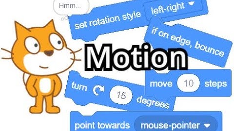 Scratch How To Use Motion Blocks | Scratch Beginner Tutorials