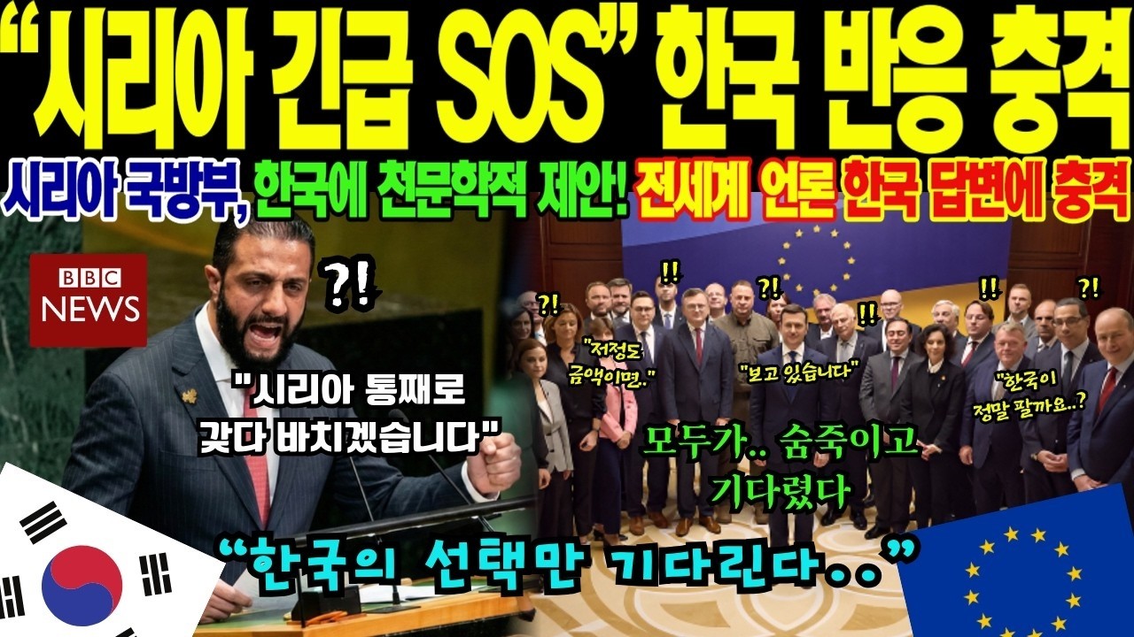 시리아의 10조 원 규모 긴급 SOS에 대한민국이 보여준 충격적 반응 전세계 방산 시장의 룰이 바뀌다
