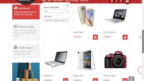Mega Web Shop Virtuemart template For Joomla