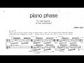 Steve reich  piano phase 1967 audio  score