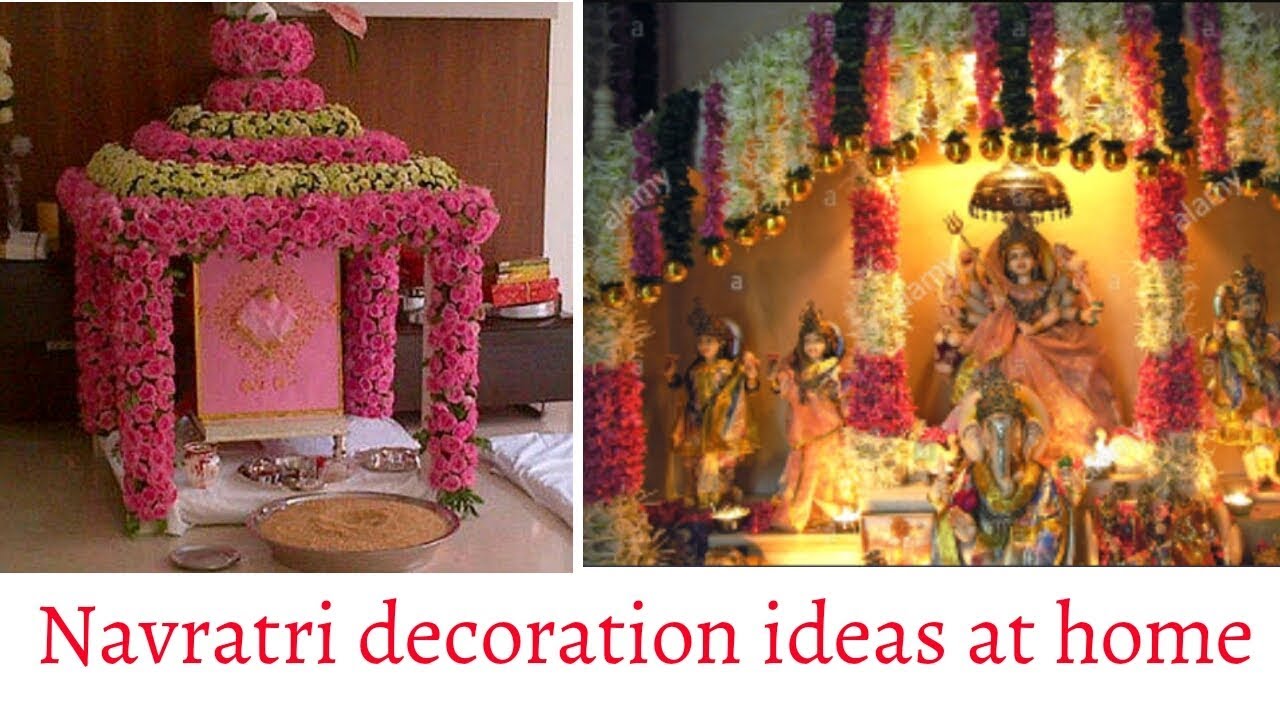 Durga puja home  decoration  Durga puja festival decoration  