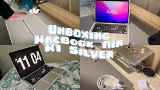 Unboxing MacBook Air M1 + setup and accessories | itsjooako