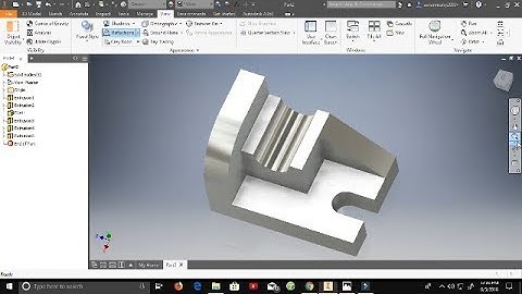 Autodesk Inventor Tutorial - Creating Isometric Drawing - Part 1