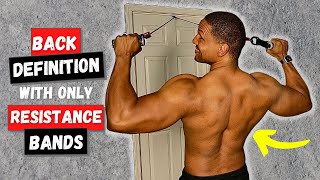 The Ultimate BACK Workout using only Resistance Bands at Home