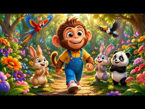Bandar Mama Pehan Pajama | बंदर मामा | Popular Hindi Nursery Rhymes | Kids Songs | DF Kids