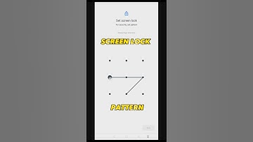 HARD SCREEN LOCK PATTERN |  #how #tutorial #ytshorts