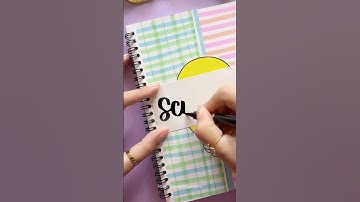 Simple Front Page Design: Science 💡#shorts #nhuandaocalligraphy #frontpage