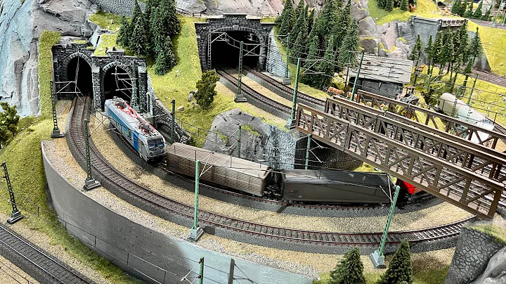 XXL H0 Eisenbahn Betrieb - Zugfahrten Moderne Märklin H0 Modelleisenbahn Anlage