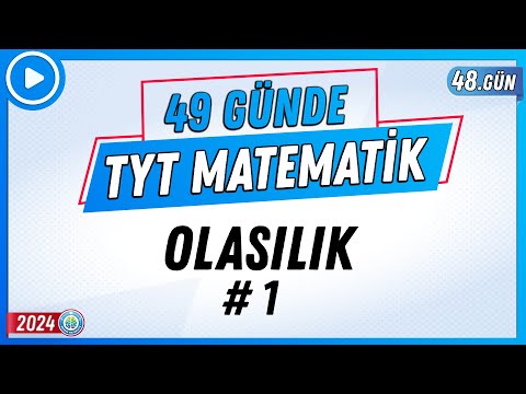 Olasılık 1 | 49 Günde TYT Matematik Kampı 48.Gün | 2024 | Rehber Matematik