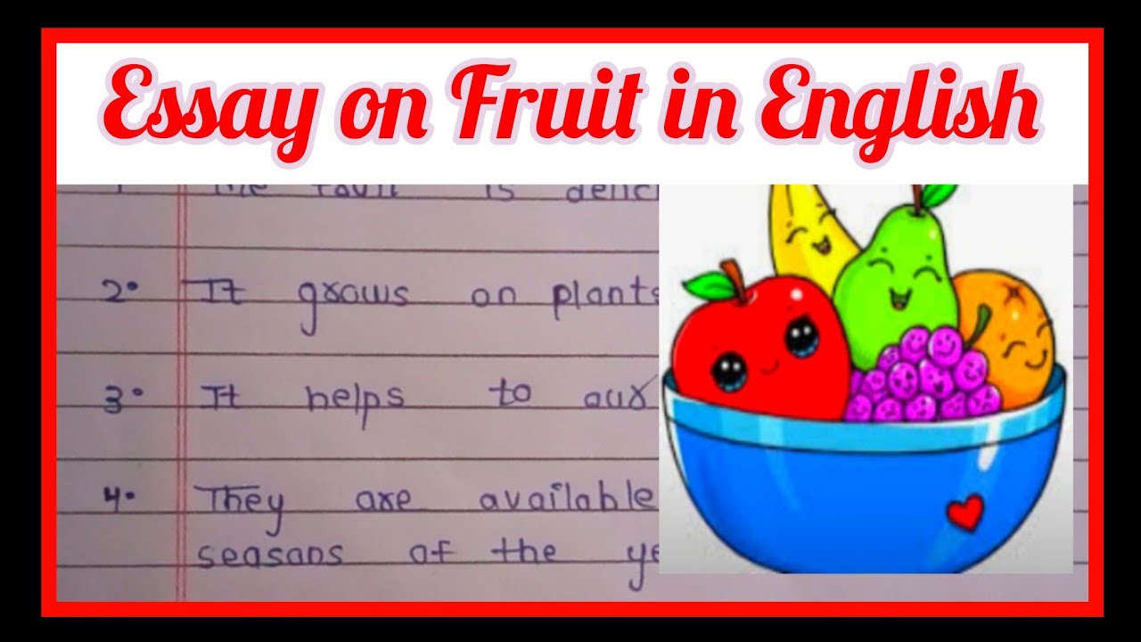 essay on fruit plant