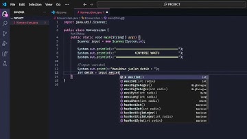 PROGRAM SEDERHANA KONVERSI WAKTU DARI DETIK KE JAM DAN MENIT MENGGUNAKAN JAVA