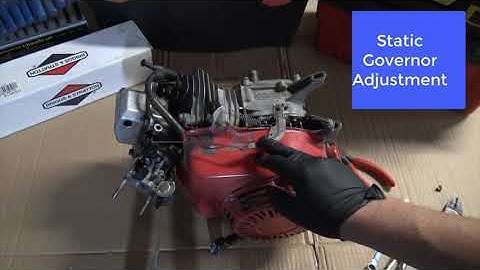 Small Engine Governor Static Adjustment