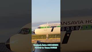 Transavia Retro A321 AMS to Tirana #aviation #airplane #transavia #planespotting #ams #takeoff #fyp