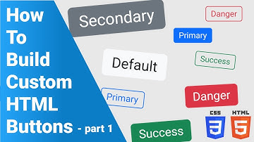 How to build custom HTML buttons like Bootstrap buttons from scratch