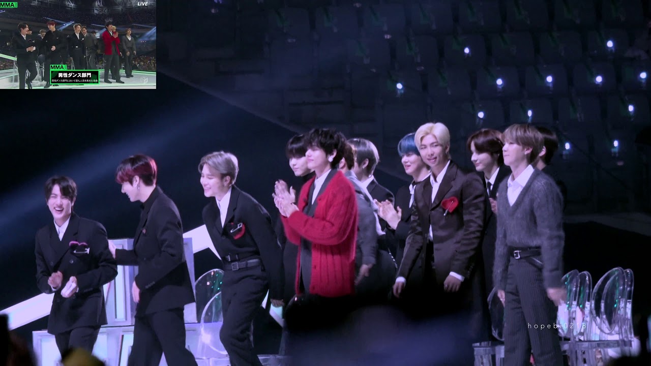 191130 MMA BTS & TXT Reaction to Best Male Dance Nominees