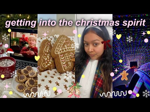 GETTING INTO THE CHRISTMAS SPIRIT ☃️🎄| decorating, shopping,  hot cocoa || vlogmas 2025
