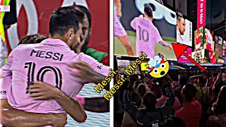 Messi's goal takes over Net York 🗽🎯 | Inter Miami vs New York Red bulls | Crazy goal