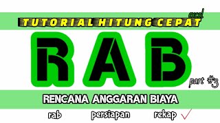 cara membuat rab proyek mep - rekap Bag 3 (end) tutorial lengkap excel