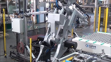 GPM automation - Robotic line for double edger automatic loading + unloading