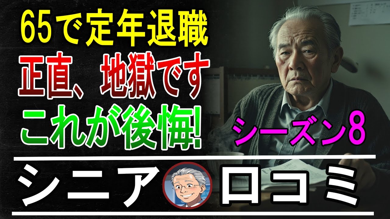 【定年退職】65歳で無職…シニアの後悔30のリアルな口コミ【パート8】