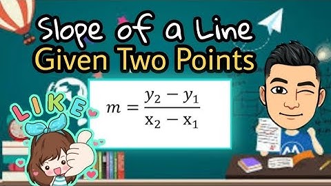 Slope of a Line given Two Points [Made EASY - Taglish version]