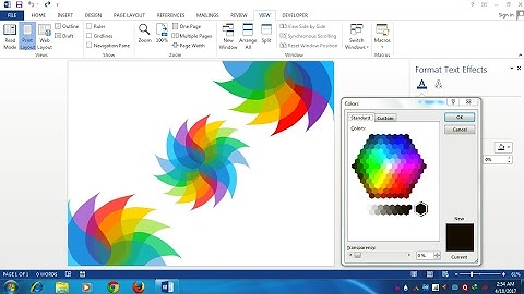 MS Word Designing ideas  for Cover, Brochure, or Reports | Idea 1.0