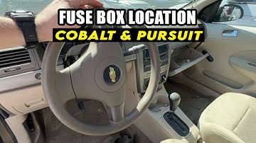 Chevrolet Cobalt & Pontiac Pursuit : Fuse Box Location