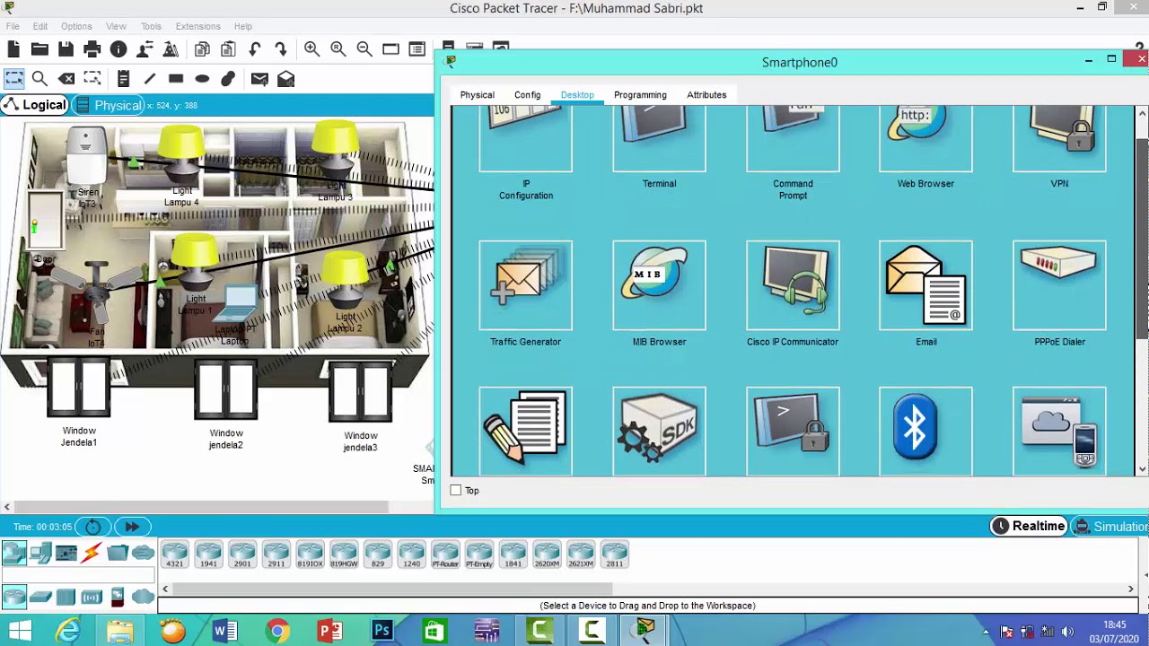 Simulasi Smart Home Menggunakan Cisco Packet Tracer 