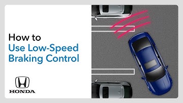 How to Use the Low-Speed Braking Control System