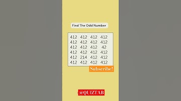 FIND THE DIFFERENT ODD NUMBER CHALLENGE| #shorts #quiz #odd #evennumber #mathquiz #oddnumber